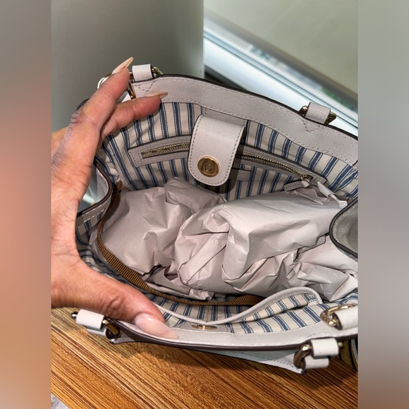 Dooney & Bourke Saffiano Small Zip Satchel Bag - Picture 13 of 17